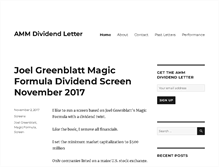 Tablet Screenshot of ammdividendletter.com